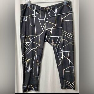prAna Pillar Printed Capri Leggings Size XL